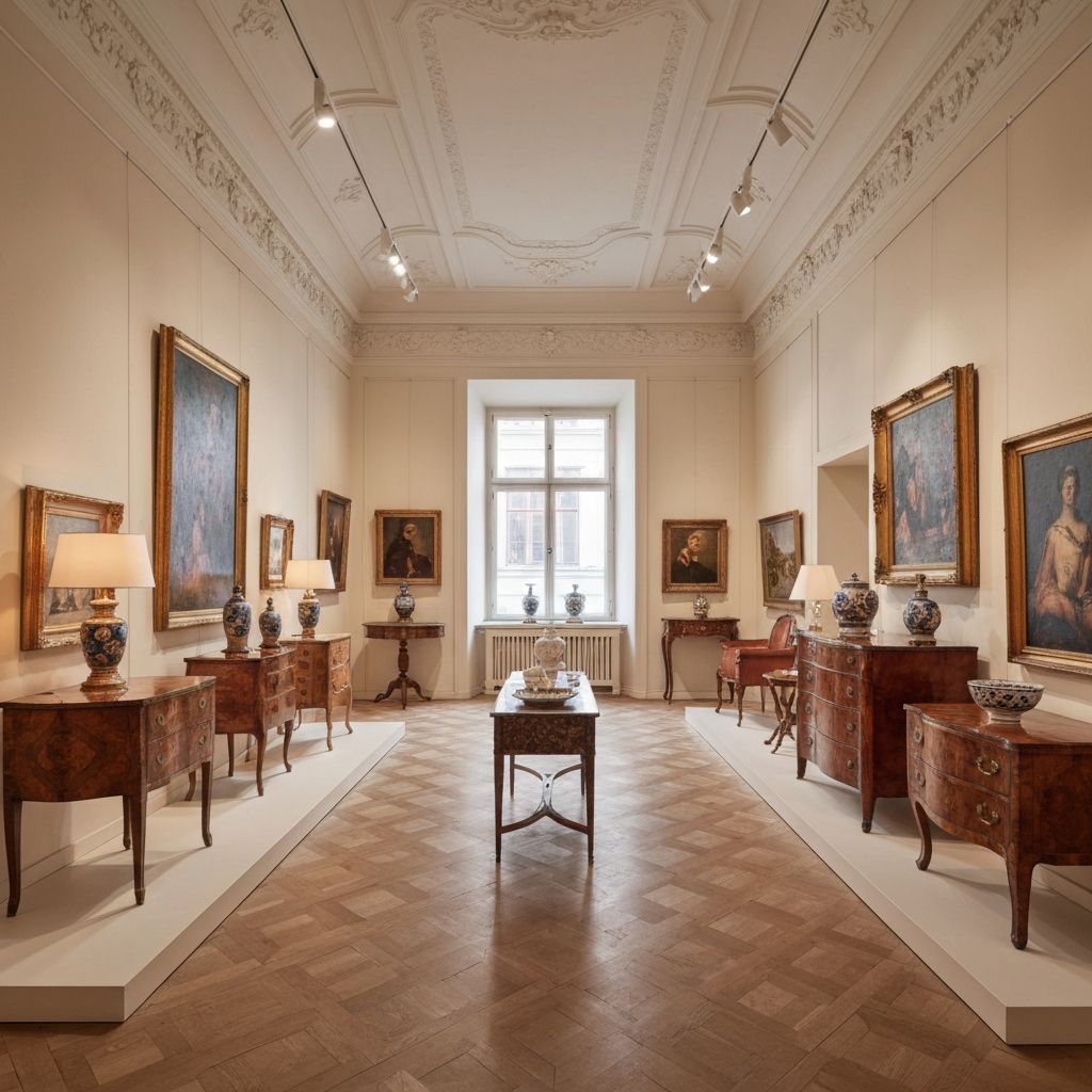 Der Showroom von Palais Antiquitäten in Wien